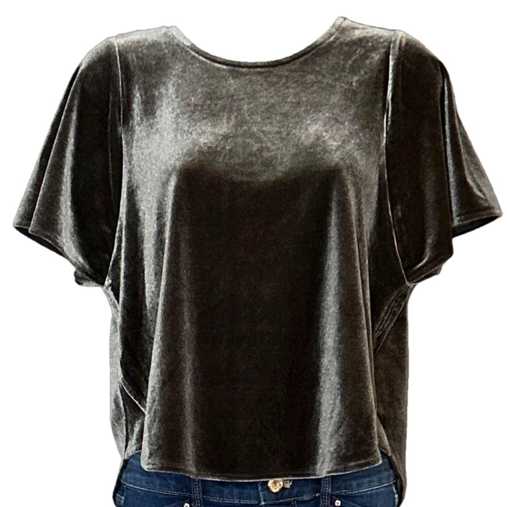 Madewell soft brown short sleeve top / shirt size XS